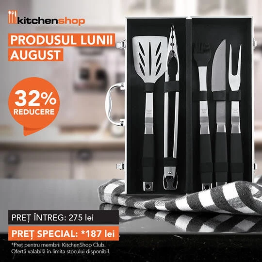 32% reducere la setul pentru grătar de la KitchenShop